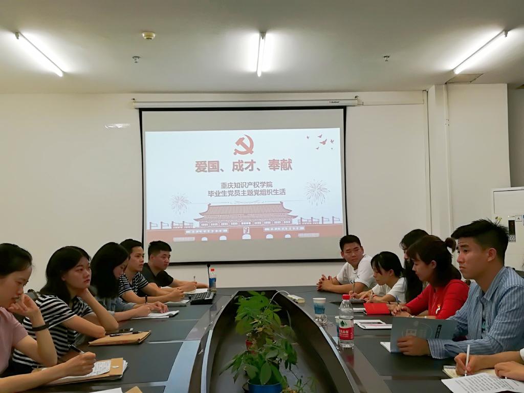 毕业生党员专题党组织生活学习现场